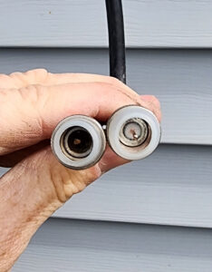 RG6 Coax Water Damage to Connectors