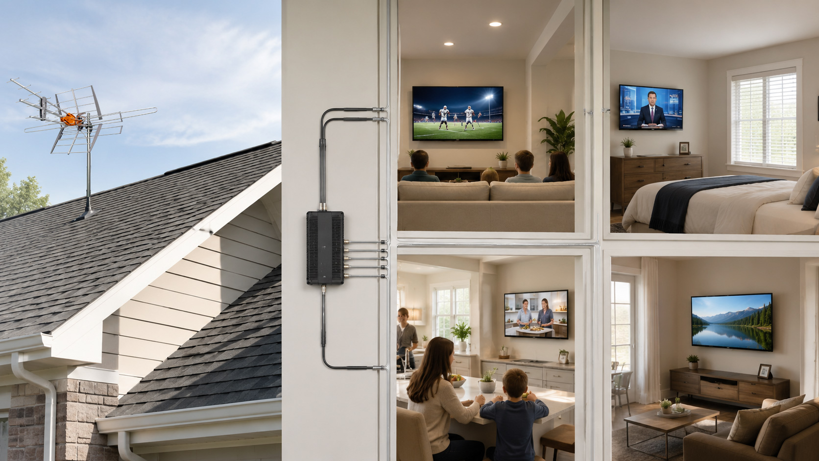 Multi-TV Antenna Installation
