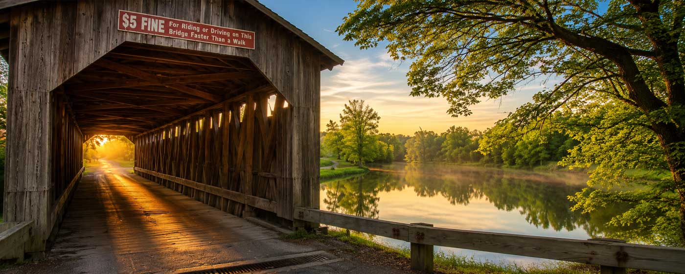 Fallasburg Park Bridge Lowell Michigan